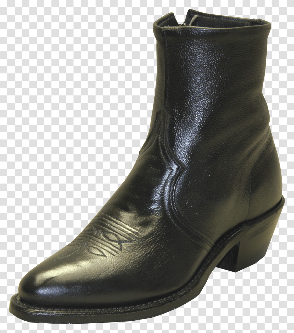 Sage By Abilene Boots Black 7 Inch Men's Side Zipper Abilene Short Zip Up Boot, Apparel, Shoe, Footwear Transparent Png