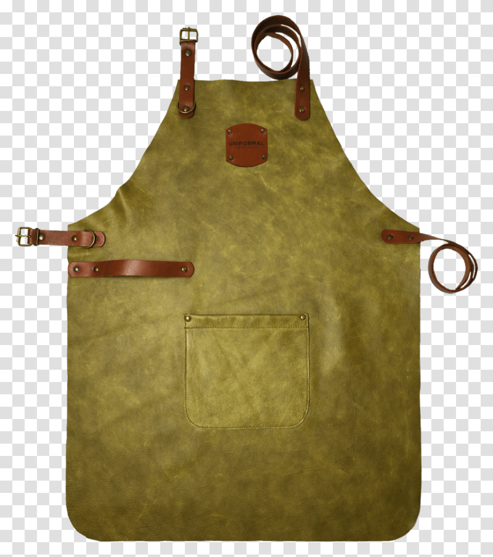 Sage Leather Bib Apron Full Leather, Bow Transparent Png