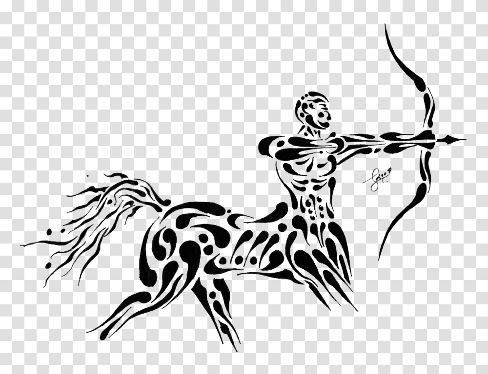 Sagittarius Images, Stencil, Antelope, Wildlife, Mammal Transparent Png