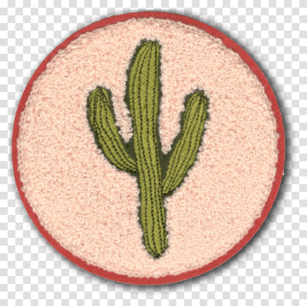 Saguaro Chenille Patch Cross Stitch, Plant, Cactus, Rug Transparent Png