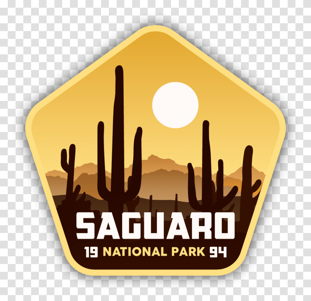 Saguaro National Park Sticker Saguaro National Park Logo, Text, People, Crowd, Leisure Activities Transparent Png