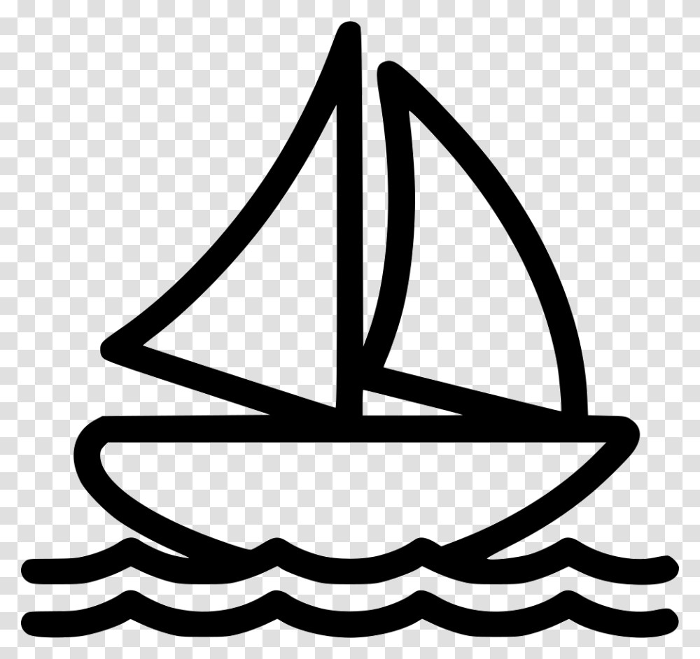 Sail Boat Sailing Icon, Apparel, Logo Transparent Png