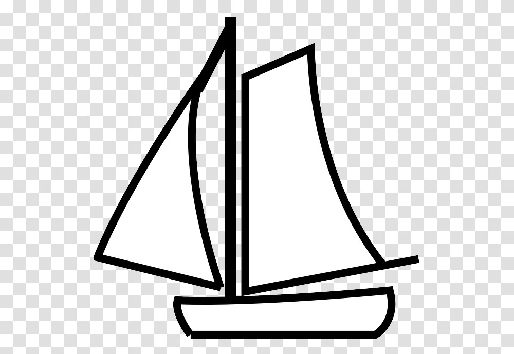 Sail Clipart Drift Boat Black And White Boat Clipart, Transportation, Vehicle, Watercraft, Vessel Transparent Png