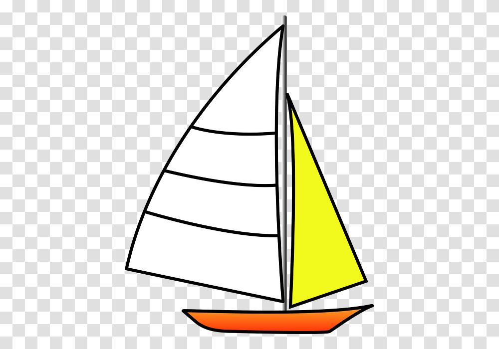 Sail, Sailboat, Vehicle, Transportation, Watercraft Transparent Png
