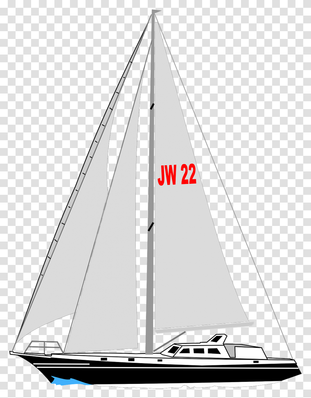Sail Yacht Clipart, Boat, Vehicle, Transportation, Sailboat Transparent Png