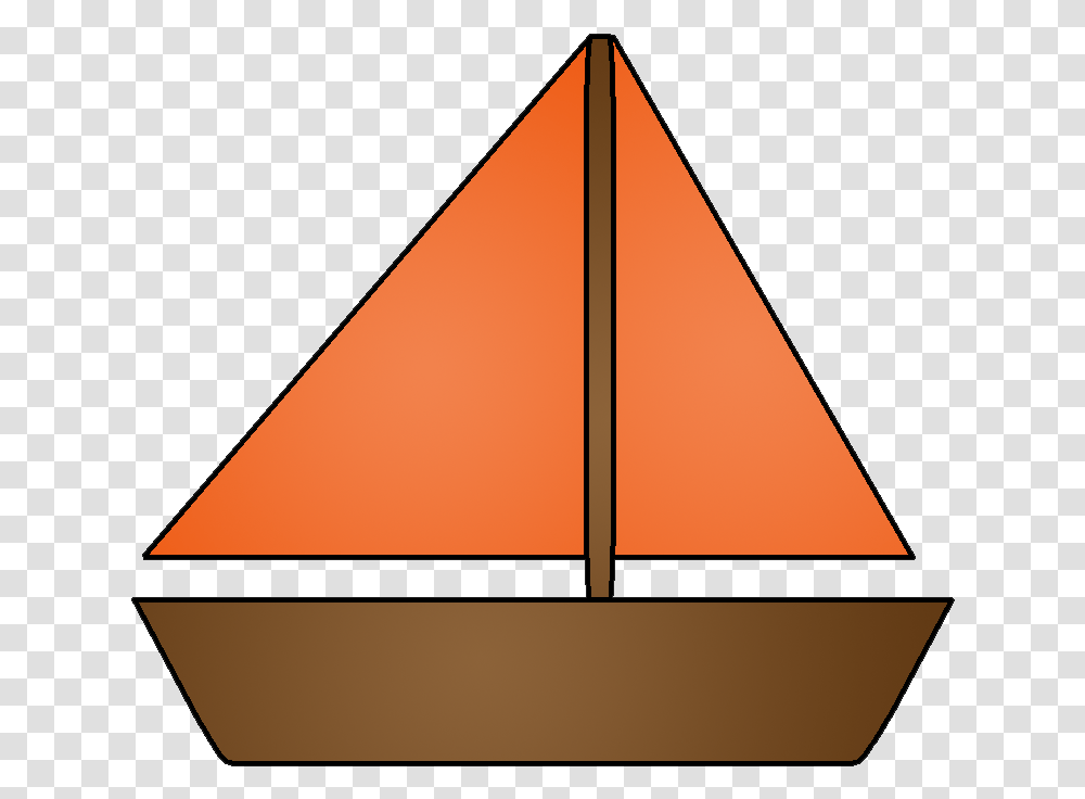 Sailboat Clipart Orange, Triangle, Ornament, Pattern Transparent Png