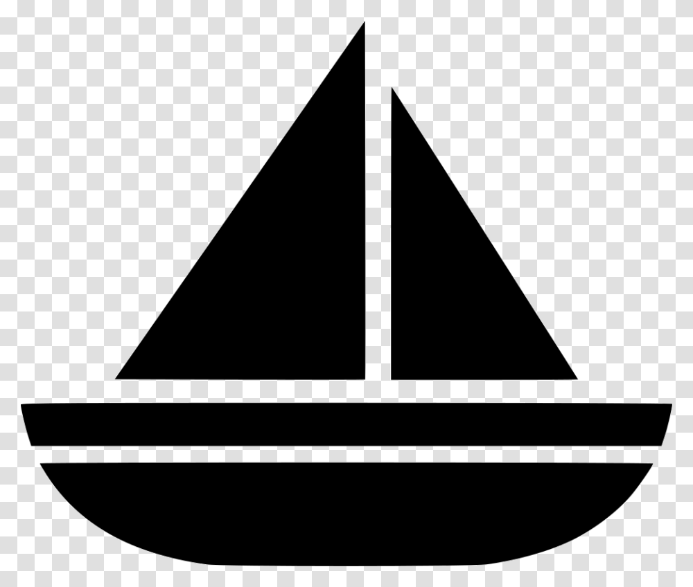 Sailboat Icon Free Download, Triangle, Logo, Trademark Transparent Png