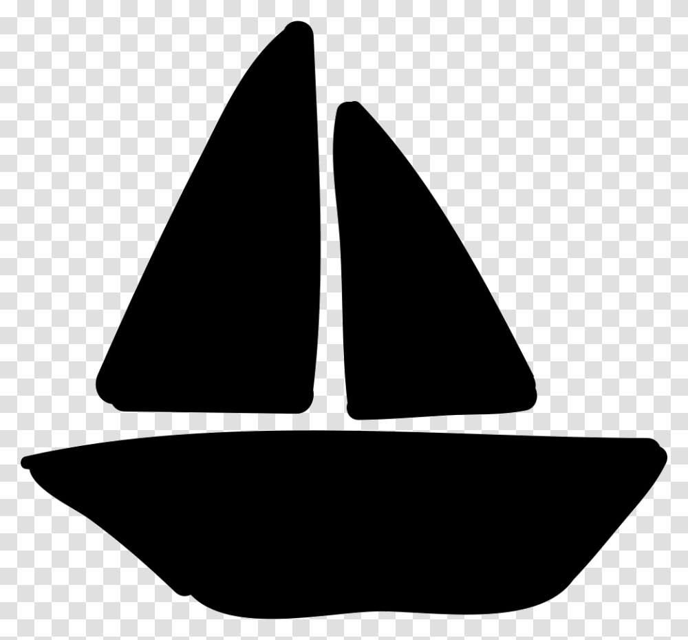 Sailboat Perahu Layar Icon, Cone, Stencil, Plectrum, Arrowhead Transparent Png