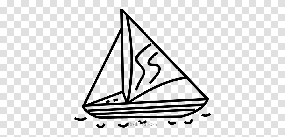 Sailboat Royalty Free Vector Clip Art Illustration, Triangle, Utility Pole, Transportation, Vehicle Transparent Png