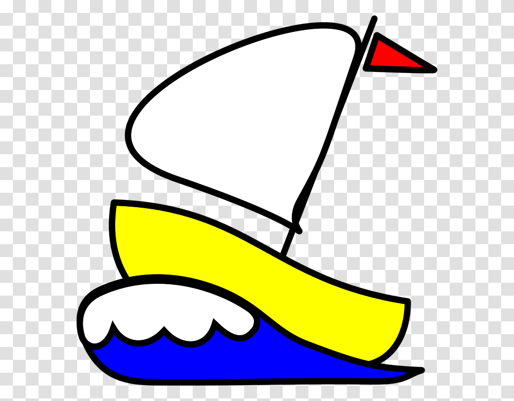 Sailboat Sailing Boat Ship Waves Ocean Boat Number 4 As A Sailboat, Teeth, Mouth, Lip, Banana Transparent Png