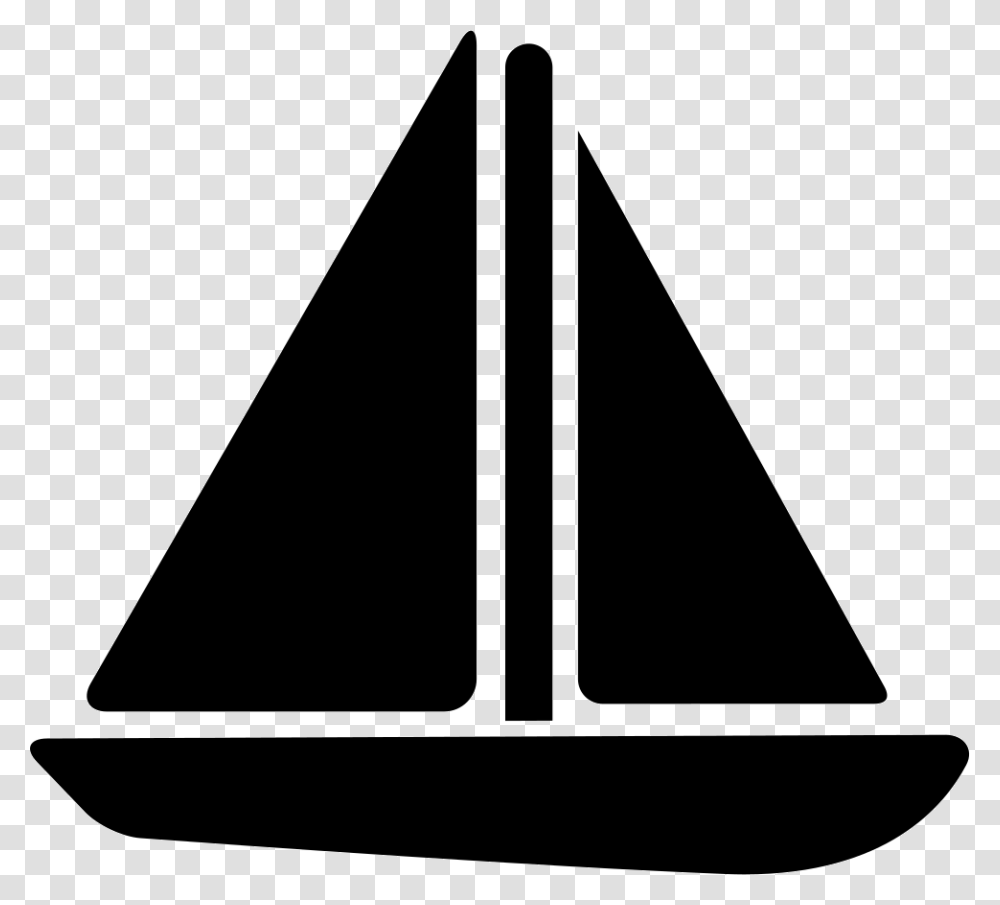 Sailboat Sailing Sailboat Icon, Triangle, Arrowhead, Cone, Stencil Transparent Png