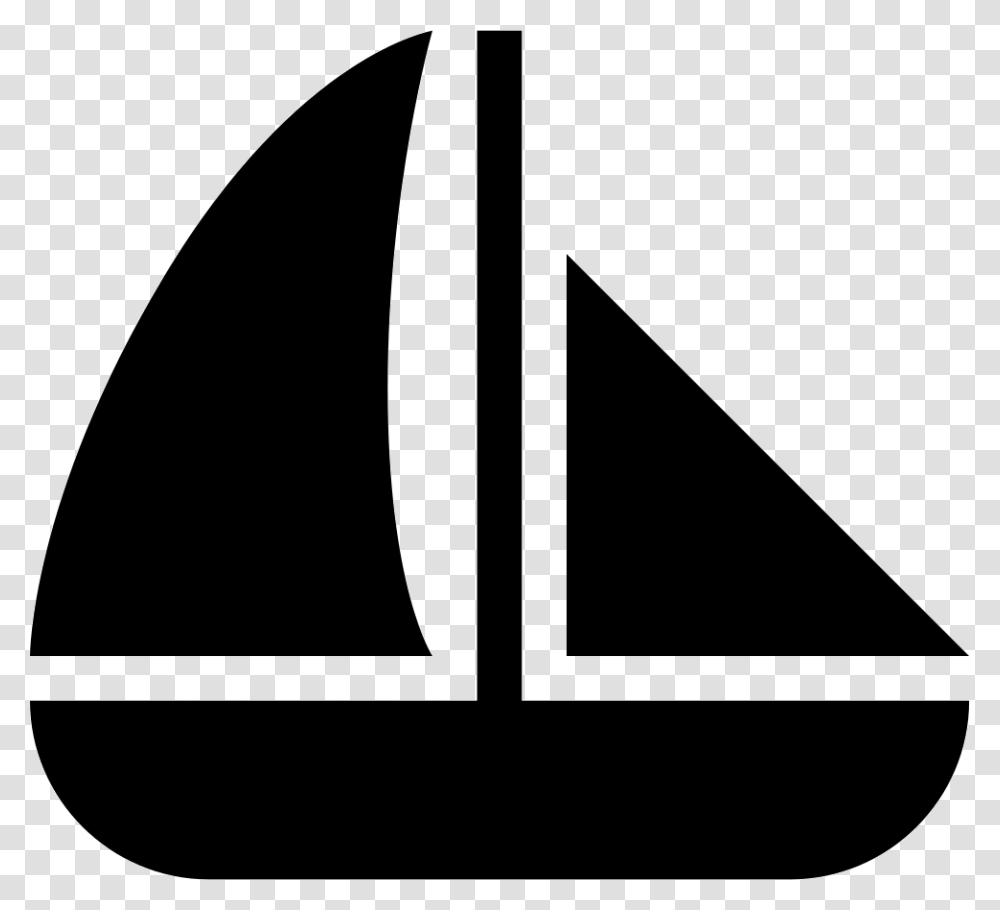 Sailboat Sailing Ship Sailing Icon, Stencil, Triangle, Emblem Transparent Png