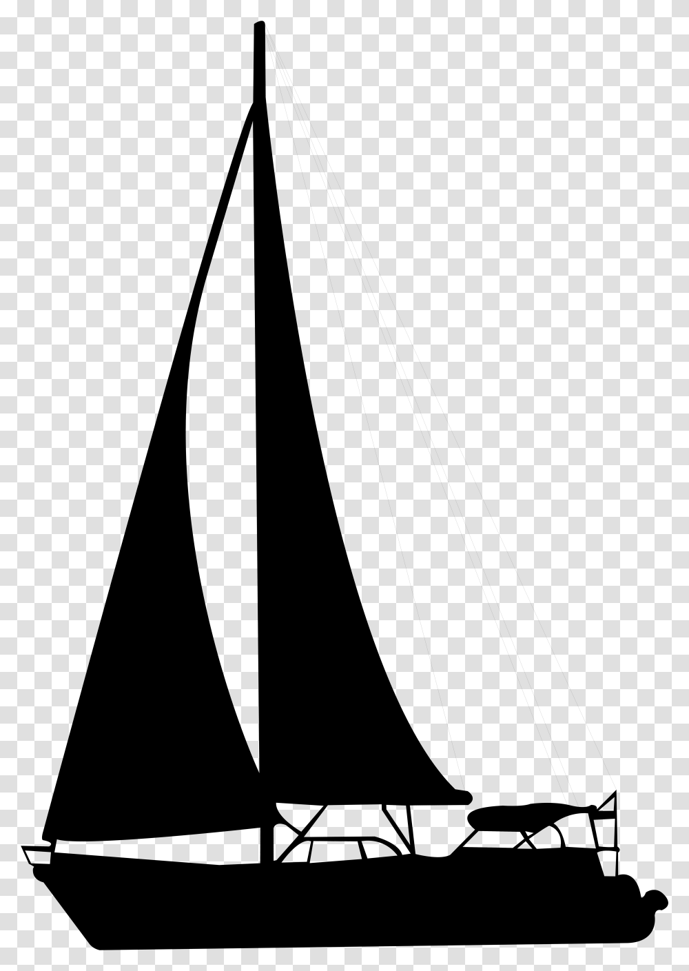 Sailboat Silhouette Clip Art Sailboat Silhouette, Gray, World Of Warcraft Transparent Png