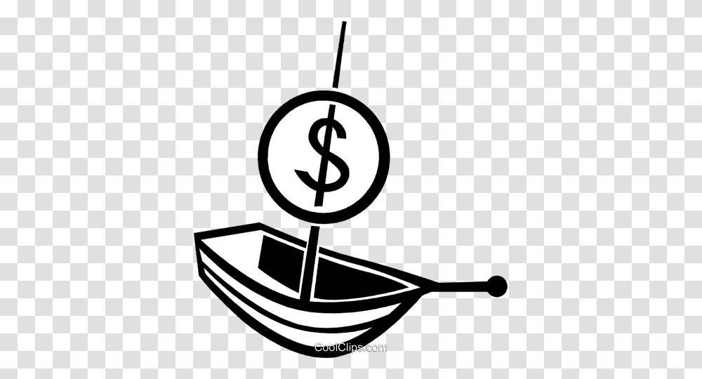 Sailboat With A Dollar Sign Flag Royalty Free Vector Clip Art, Sundial, Hook Transparent Png