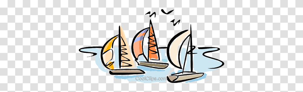 Sailboats In The Harbor Royalty Free Vector Clip Art Illustration, Outdoors, Drawing, Water Transparent Png