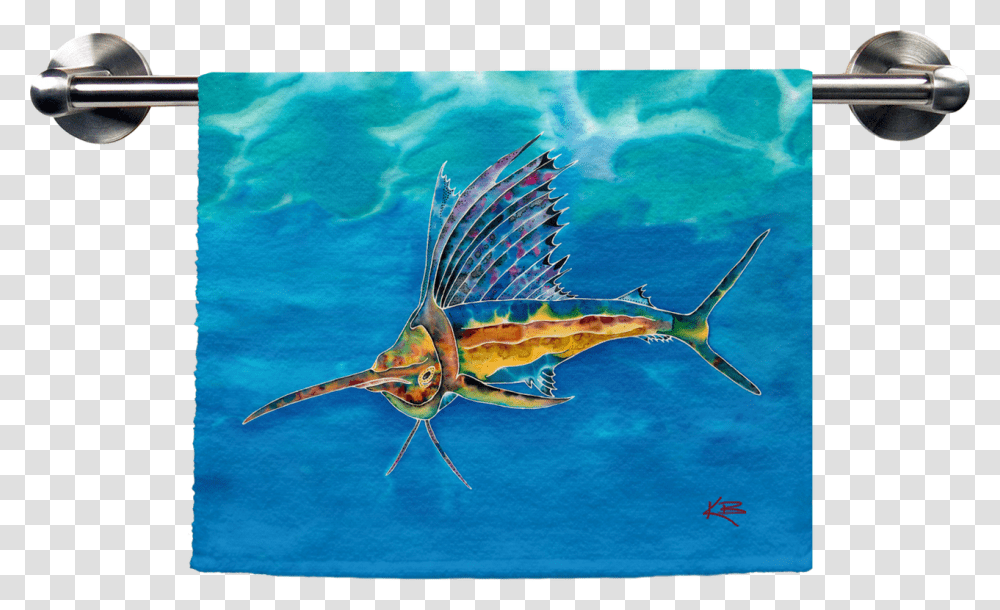 Sailfish Hand Towel Swordfish, Animal, Sea Life, Bird, Angelfish Transparent Png