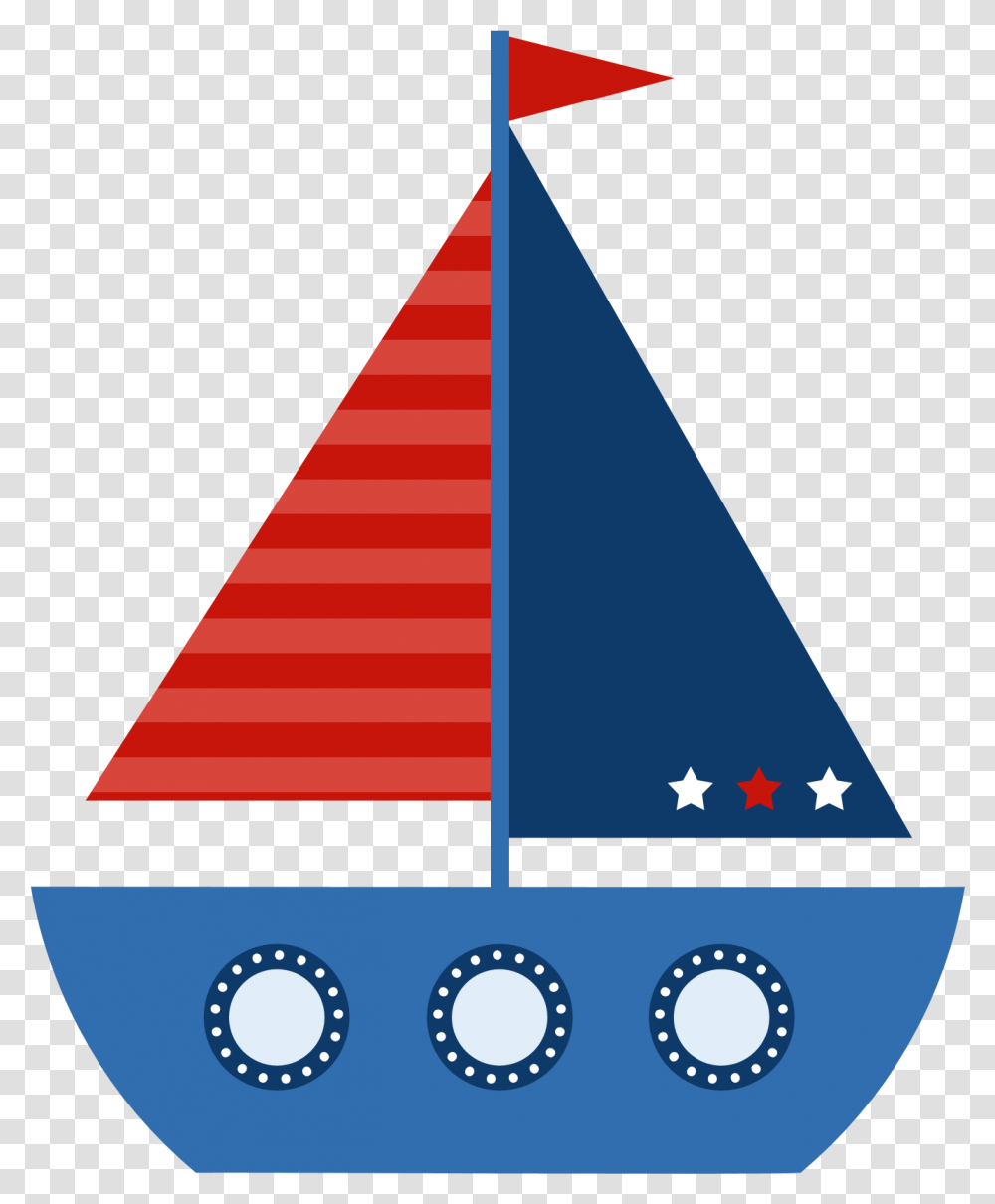 Sailing Boat Clipart Themed, Triangle Transparent Png