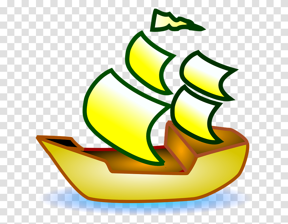 Sailing Boat Pirate Ship Small Stock Images, Recycling Symbol, Logo, Trademark Transparent Png