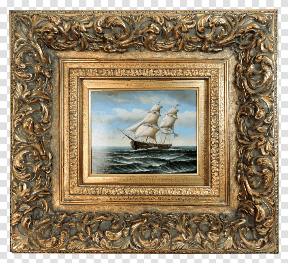 Sailing Painting Frame Transparent Png