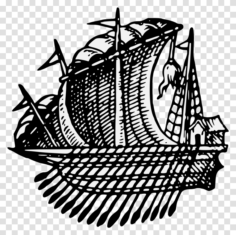 Sailing Ship Cartoon Clip Art, Text, Symbol, Astronomy, Silhouette Transparent Png