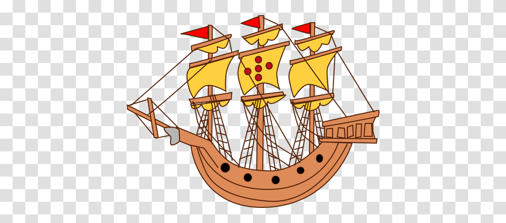 Sailing Ship Clipart Student, Emblem, Sundial Transparent Png