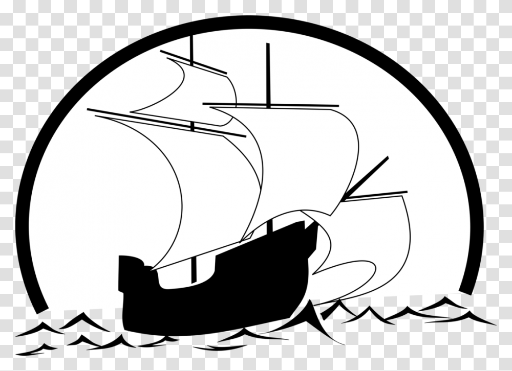 Sailing Ship Sailboat Drawing, Face, Weapon, Weaponry, Stencil Transparent Png
