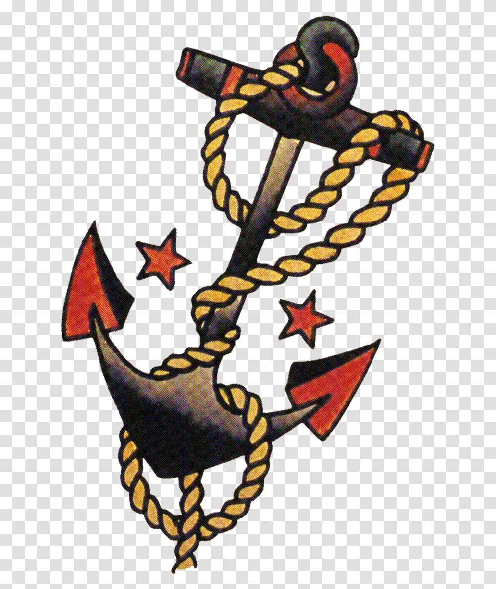 Sailor Jerry Anchor Tattoo, Emblem, Pillar, Architecture Transparent Png