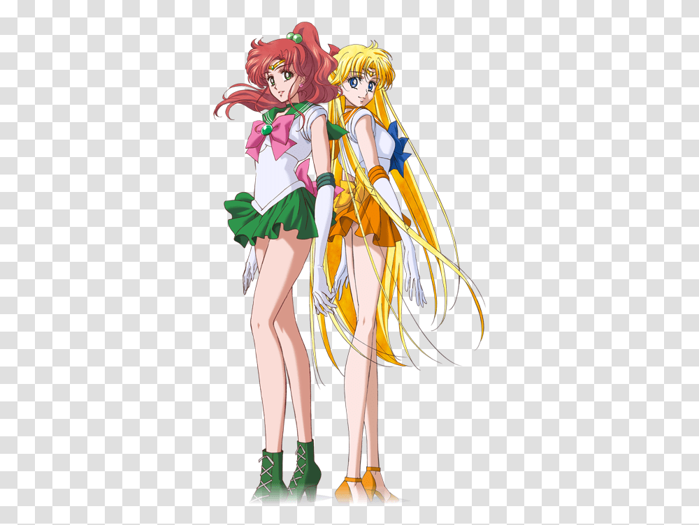 Sailor Jupiter Sailor Venus, Comics, Book, Manga, Costume Transparent Png