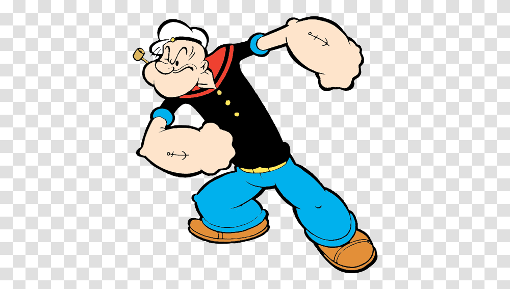 Sailor Man Clip Art Popeye Black And White, Person, Outdoors, Nature, Kneeling Transparent Png