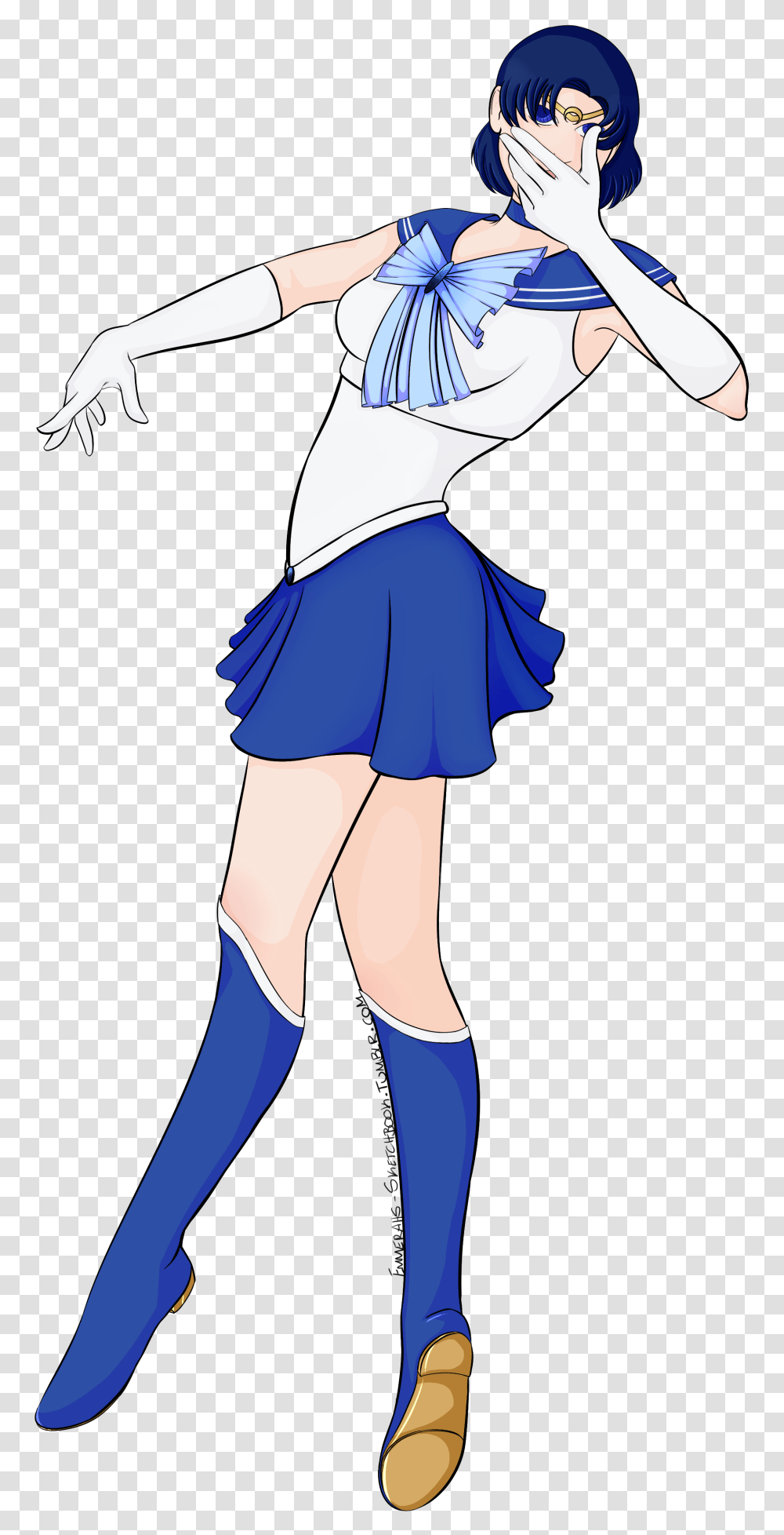 Sailor Mercury Cartoon, Person, Dance Pose, Leisure Activities, Costume Transparent Png