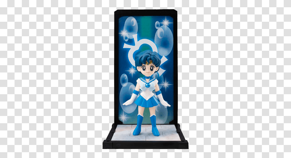Sailor Mercury Figure Tamashii Buddies, Person, Toy, Figurine, Doll Transparent Png
