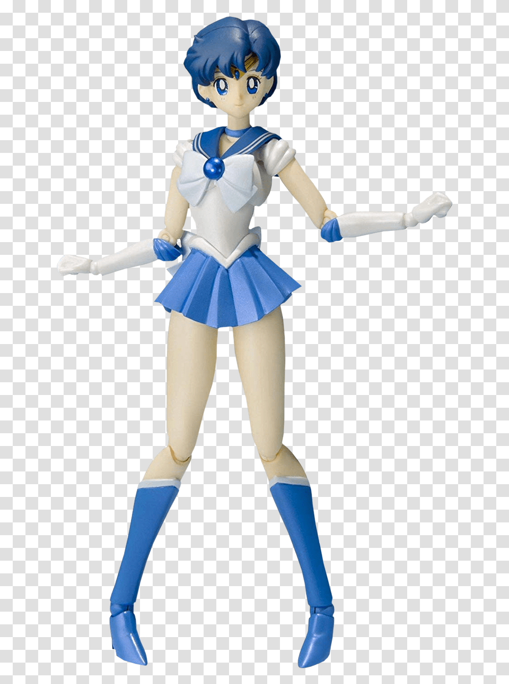 Sailor Mercury S Sailor Moon Mercury Figure, Figurine, Toy, Doll, Person Transparent Png