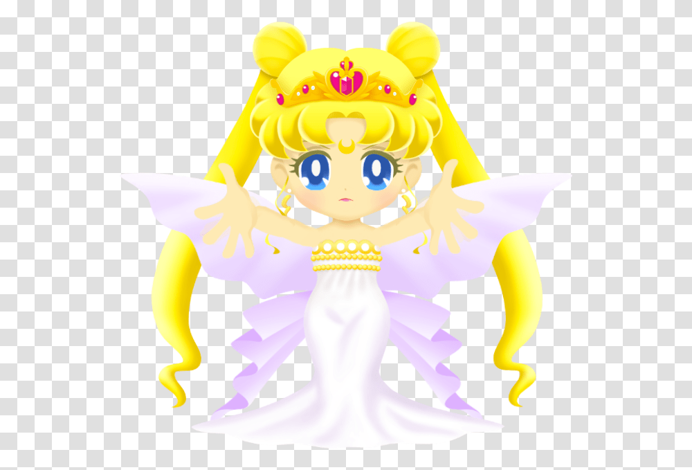 Sailor Moon Chibi Neo Queen Serenity, Toy, Angel, Archangel Transparent Png