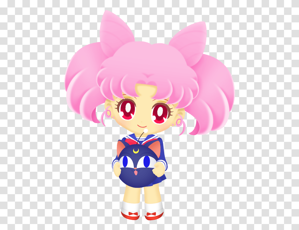 Sailor Moon Clipart Pink Sailor Chibi Moon Sailor Moon Drops, Toy, Doll, Plush, Cupid Transparent Png