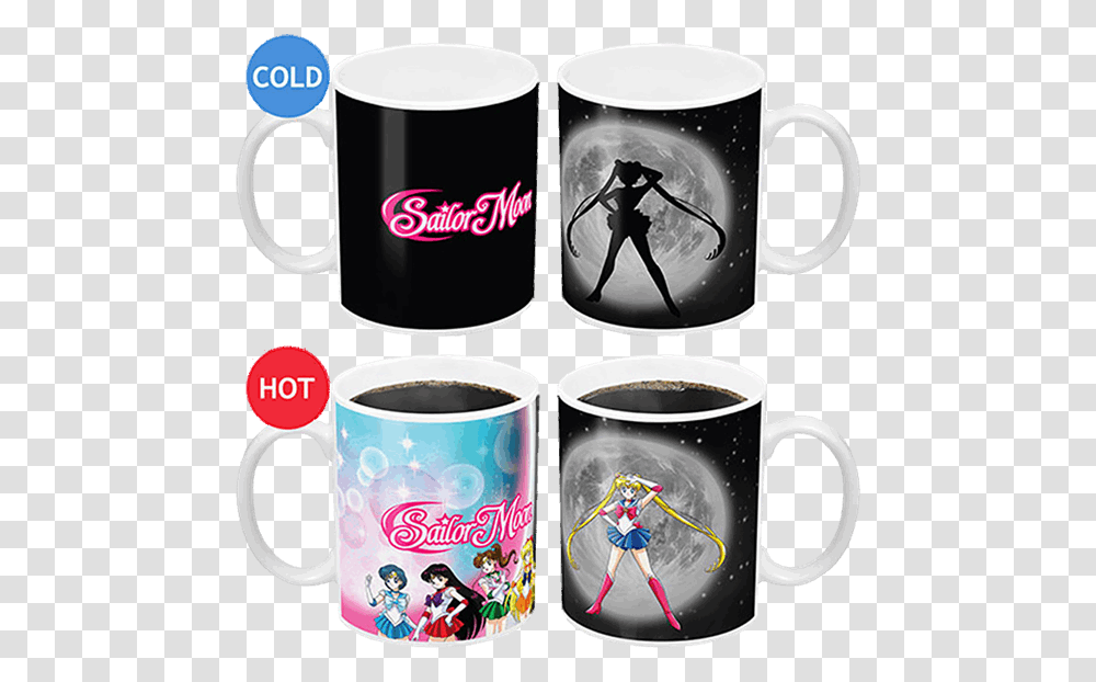 Sailor Moon Color Changing Mug, Coffee Cup, Beverage, Drink, Latte Transparent Png