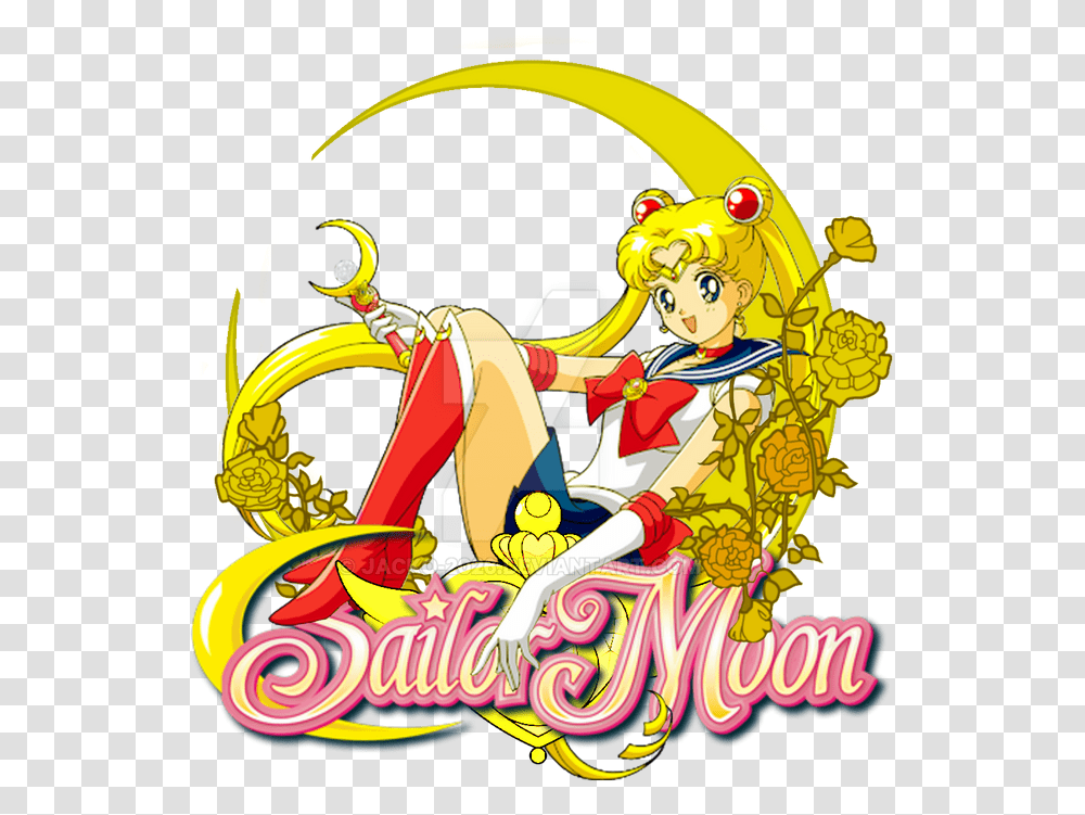 Sailor Moon Logo I Made For A Video Sailormoon Sailor Moon Logo, Advertisement, Poster, Flyer, Paper Transparent Png