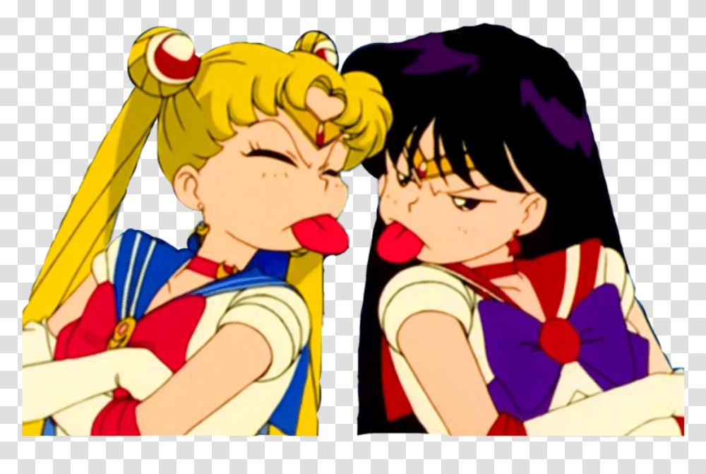 Sailor Moon Pngs Shared By Geo Sailor Moon And Sailor Mars Lesbian, Comics, Book, Manga, Person Transparent Png