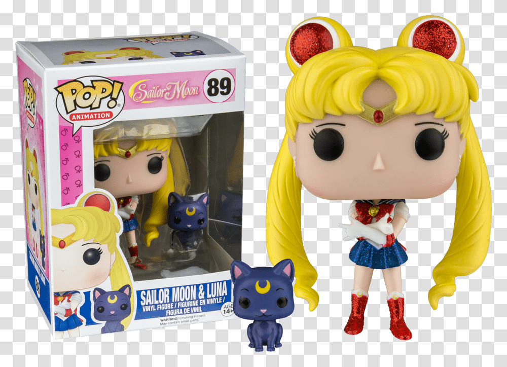 Sailor Moon Pop Vinyl Glitter, Toy, Figurine, Doll, Costume Transparent Png