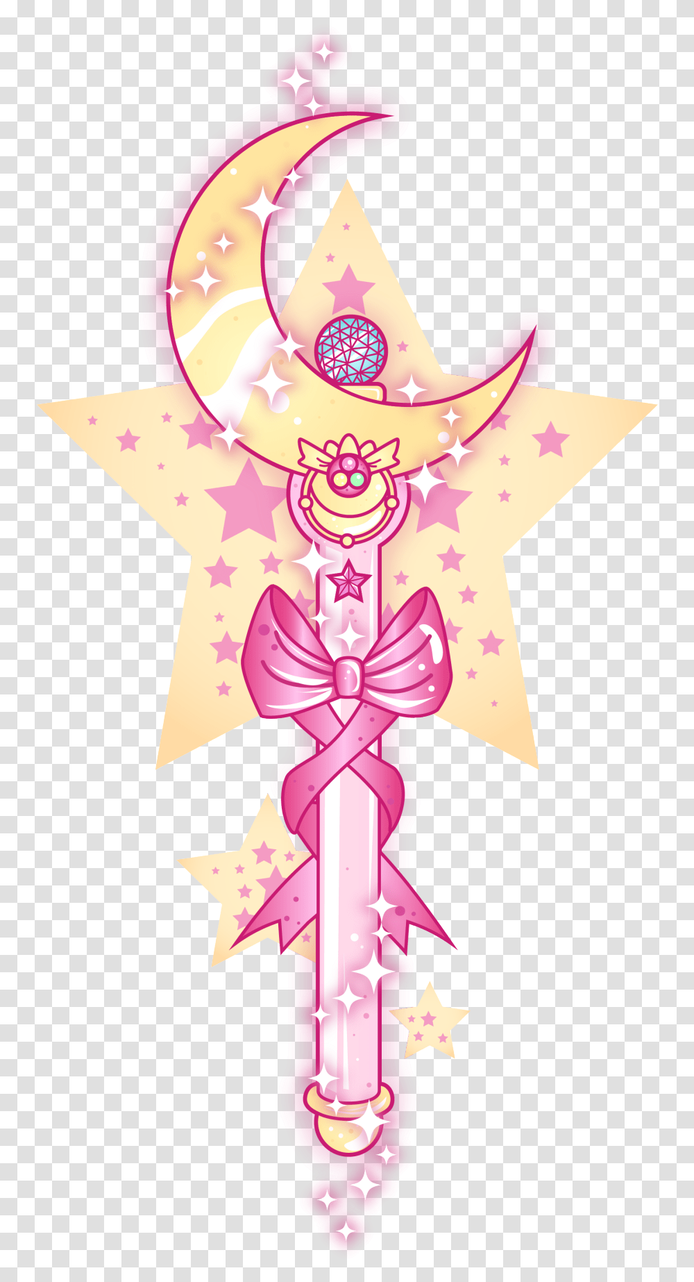 Sailor Moon Wallpaper Iphone, Cross, Star Symbol, Wand Transparent Png