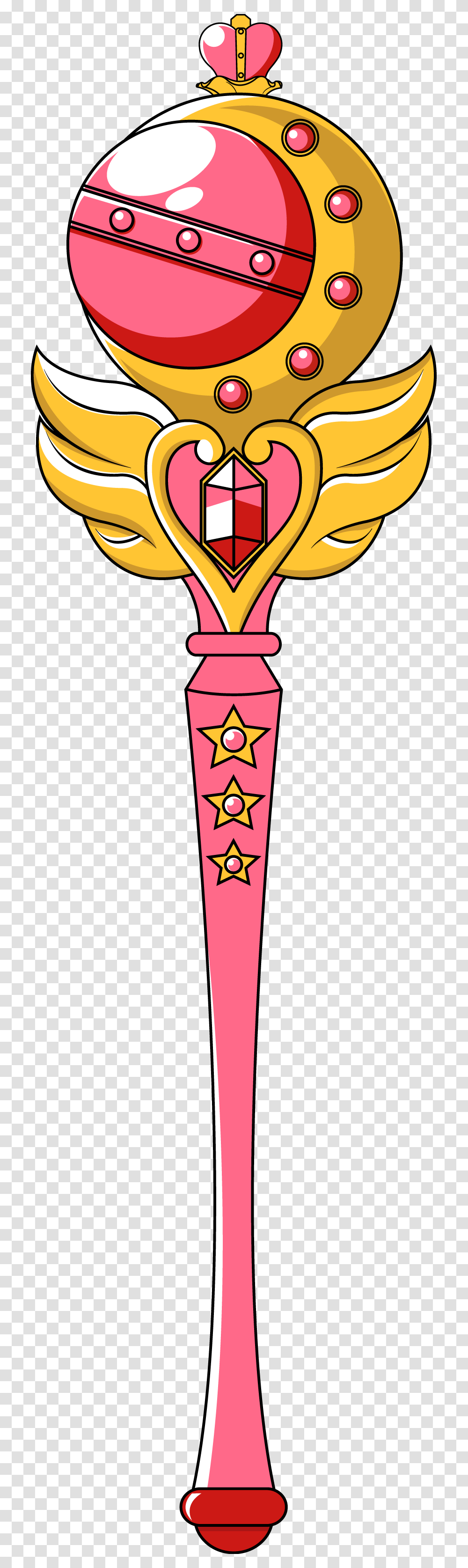 Sailor Moon Wand, Trophy, Gold Transparent Png