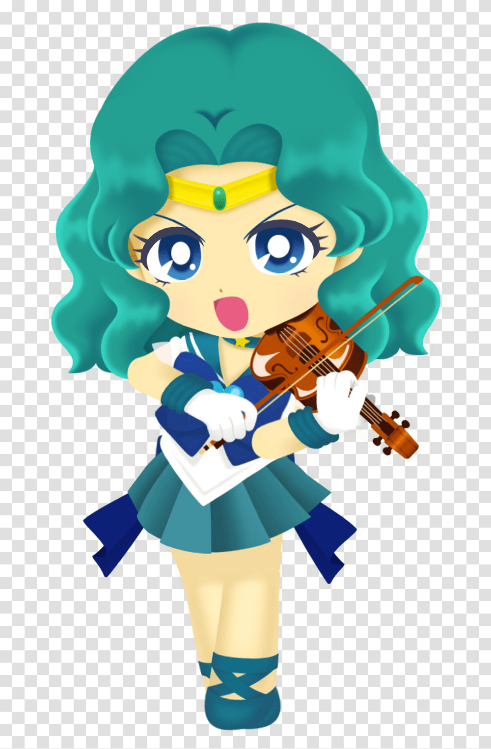 Sailor Neptune Sailor Moon Drops Sailor Neptune, Leisure Activities, Violin, Musical Instrument, Fiddle Transparent Png