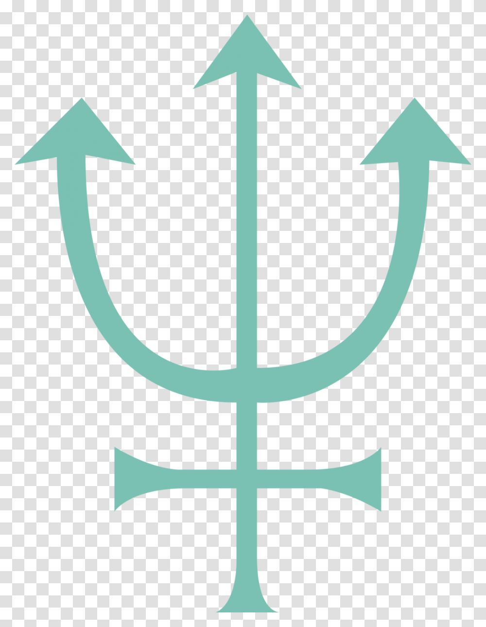 Sailor Neptune Symbol Sailor Moon Neptune Sign, Cross, Emblem, Spear, Weapon Transparent Png