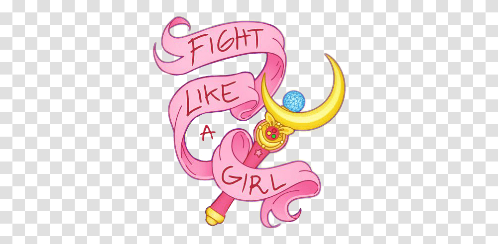 Sailor Sailormoon Fight Like Girl Transparent Png