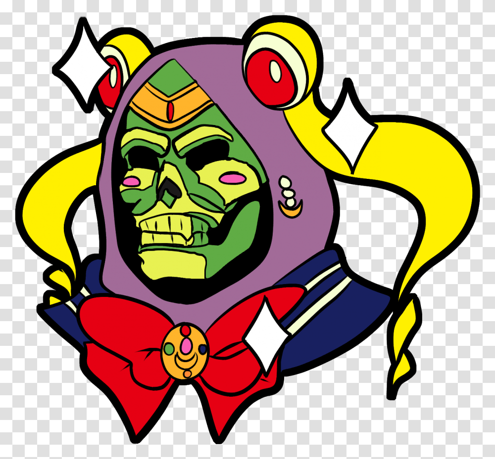 Sailor Scout Skeletor Pin Sold By Lovelyladyartist Dot, Graphics, Performer, Label, Drawing Transparent Png