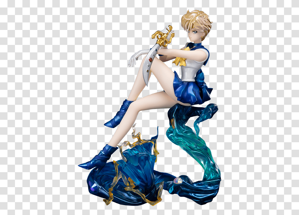 Sailor Uranus Collectible Figure By Bandai Sailor Urano, Clothing, Person, Leisure Activities, Figurine Transparent Png