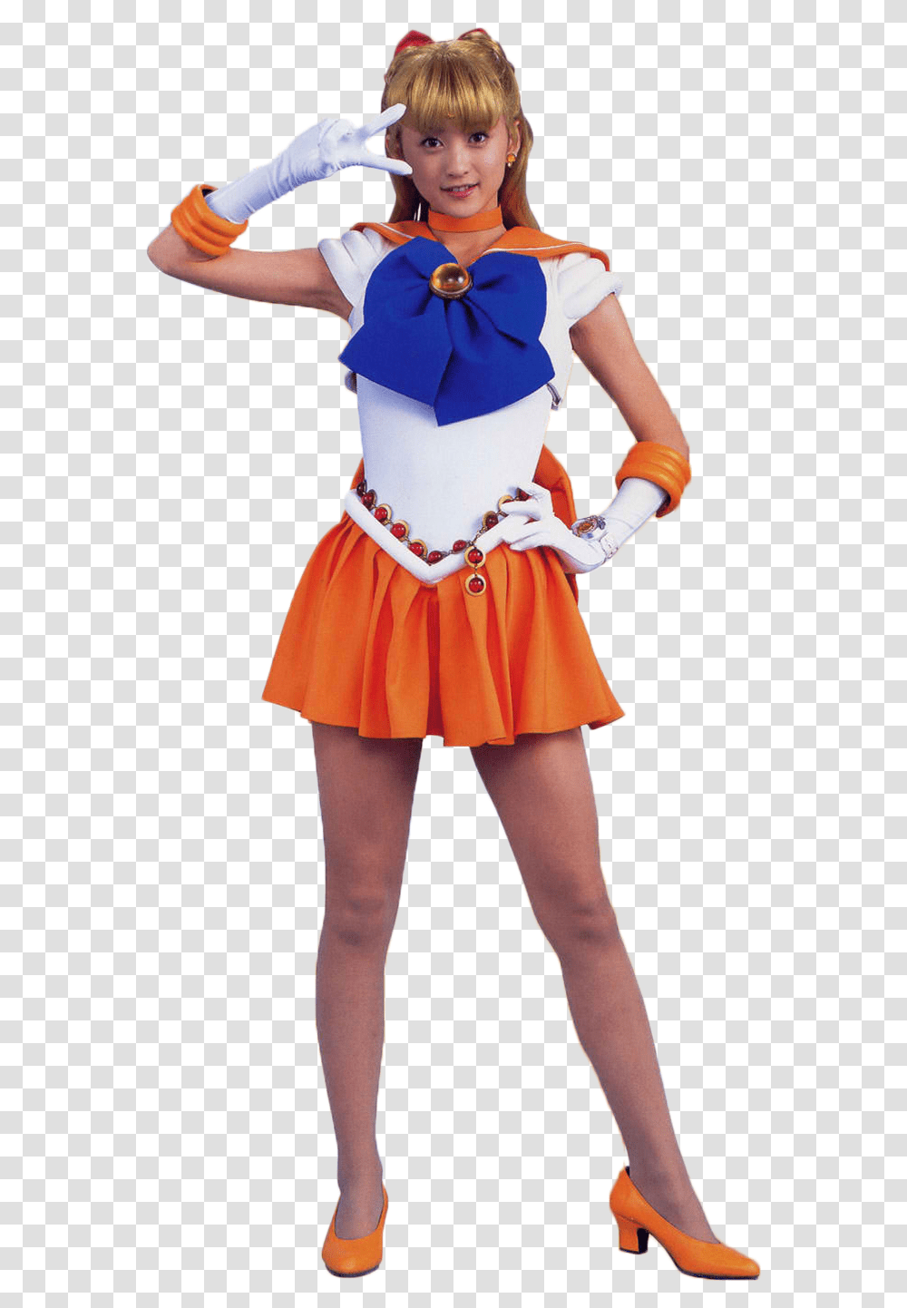 Sailor Venus Sailor V Pretty Guardian Sailor Moon, Person, Costume, Female Transparent Png