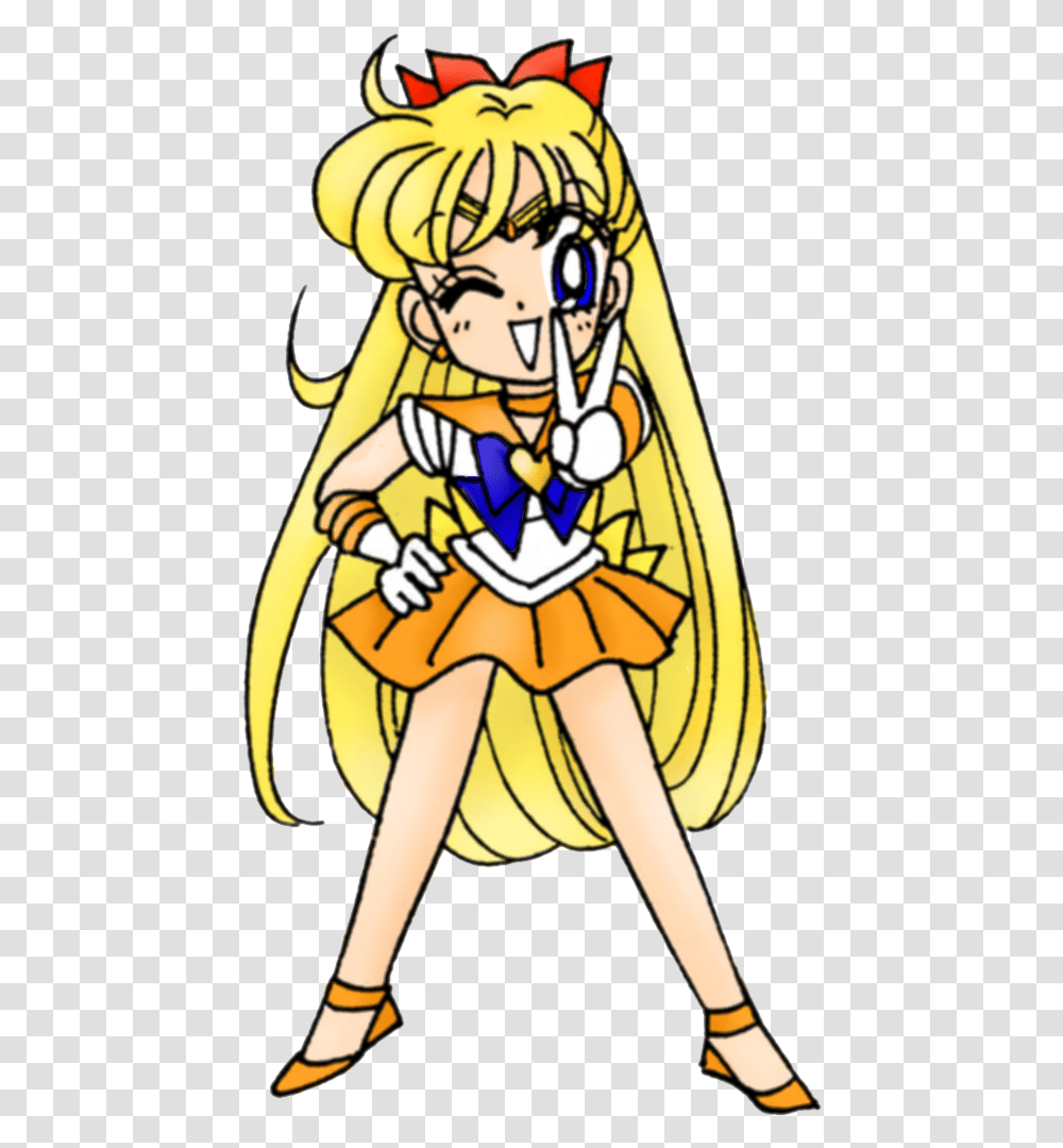 Sailor Venus Scan By Miss Dream Cartoon, Person, Costume, Leisure Activities, Performer Transparent Png