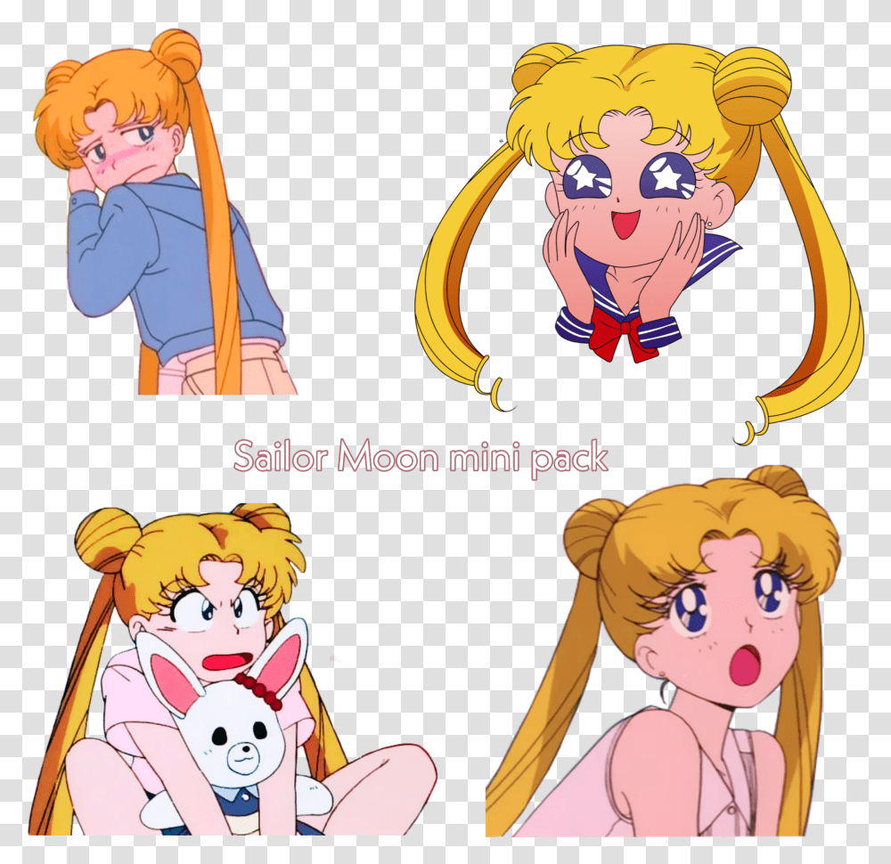 Sailormoon Cute Sailor Moon Usagitsukino Usagi Stickers De Sailor Moon Para Whatsapp, Comics, Book, Person, Human Transparent Png