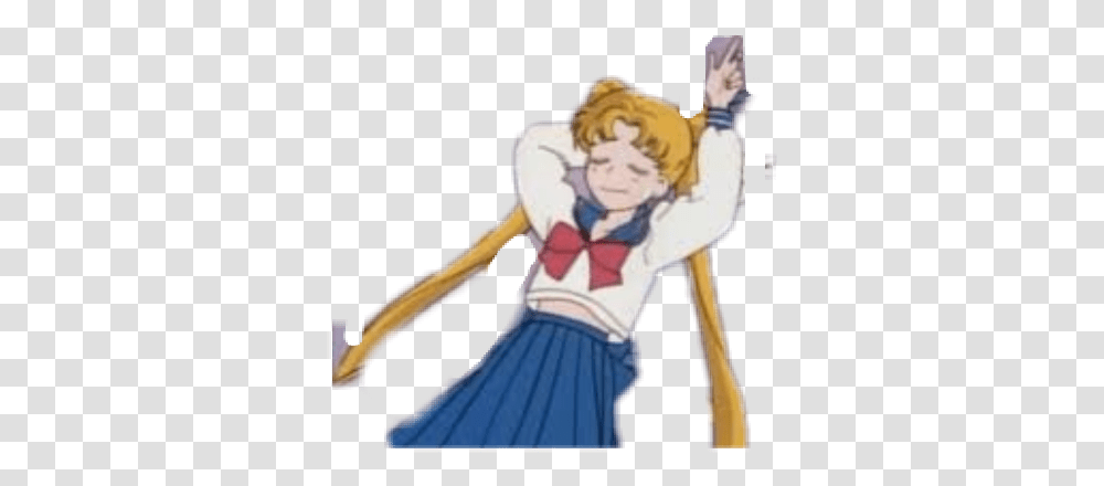Sailormoon Vaporwave Aesthetic Sailor Moon, Person, Costume, Chair Transparent Png