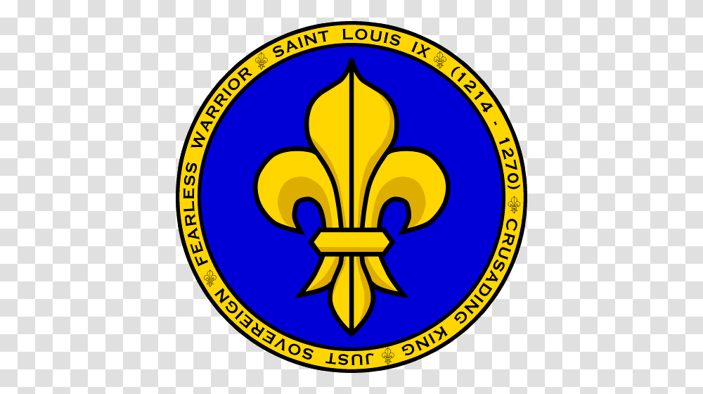 Saint Louis Ix Blue Gold Seal Shirt, Logo, Trademark, Emblem Transparent Png